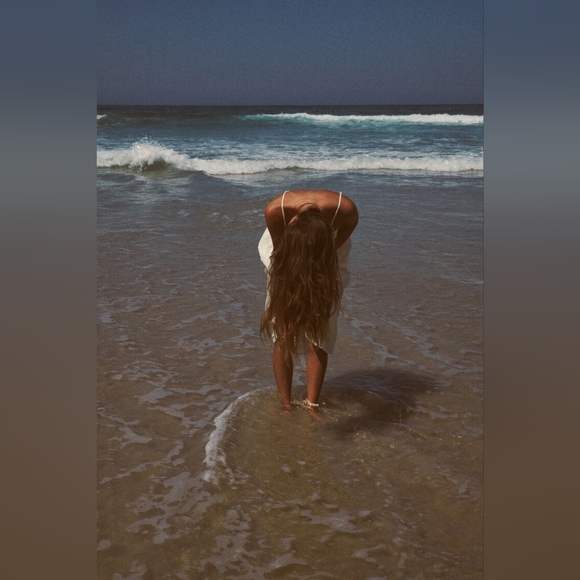 ZARA LIMITED EDITION EMBROIDERED LINEN BLEND DRESS - Picture 5 of 10